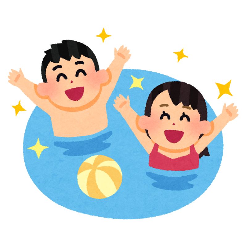 子供とプール